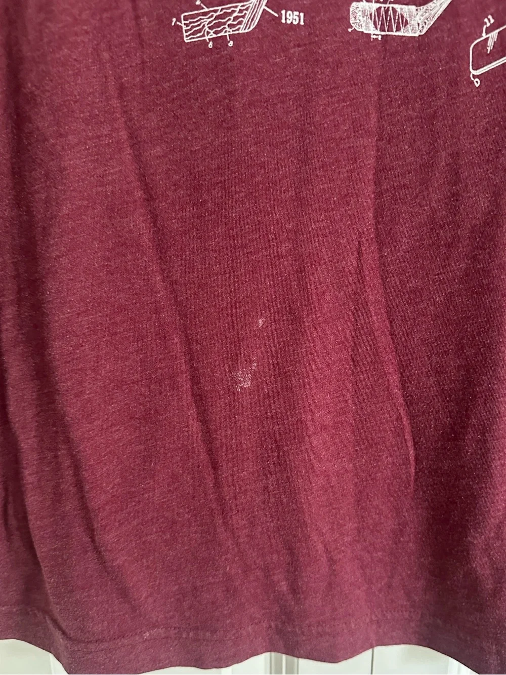 Banana Republic Hockey Stick Patent graphic tee m